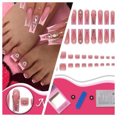 DIY Press-On Fingers and Toes Nails Set 4